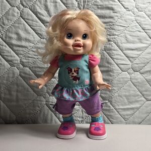 Hasbro 2011 Baby Alive Blonde Baby Wanna Walk Doll Walks & Talks (Working)